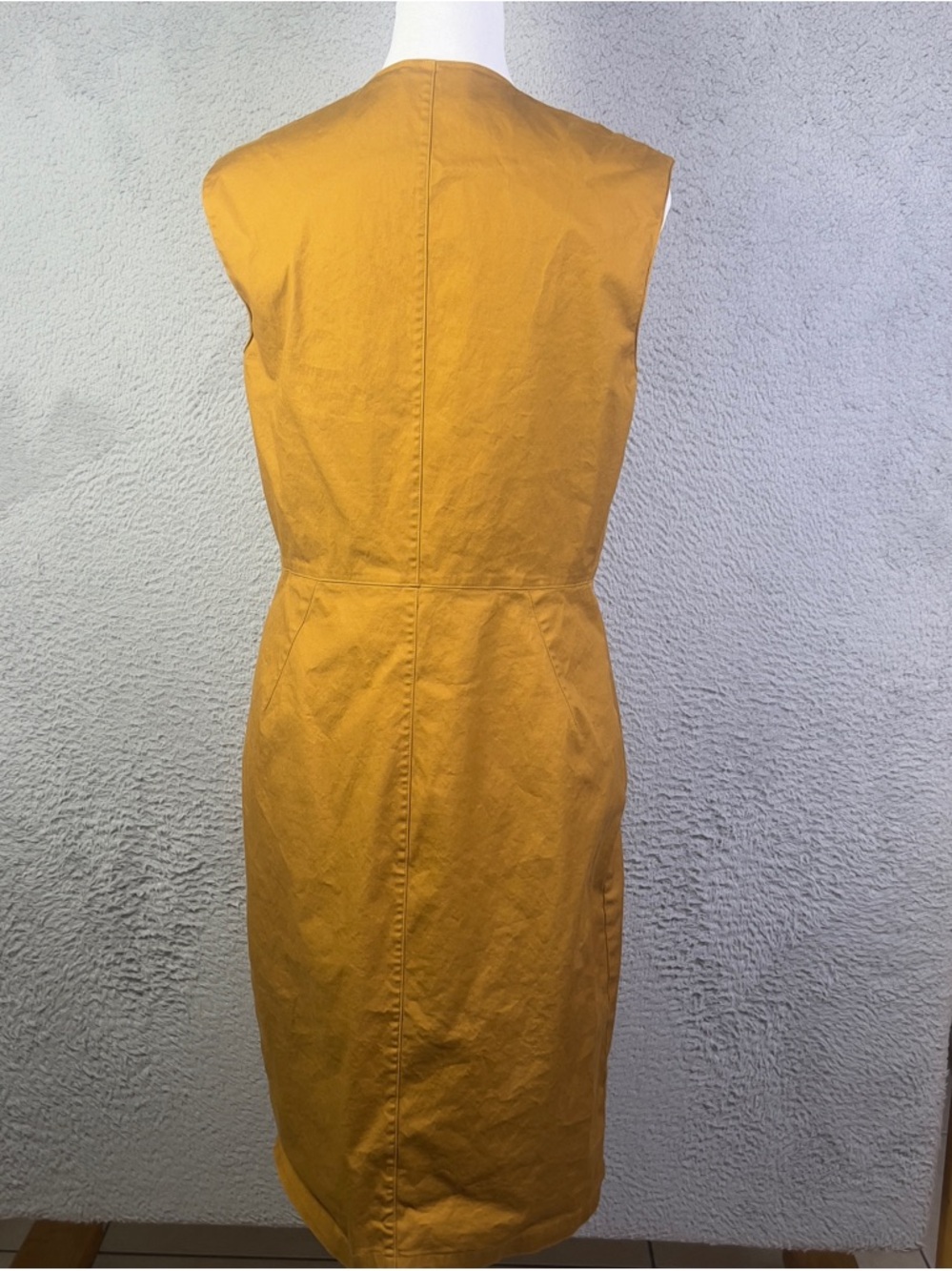 Kate Spade Saturday Dress Womens 8 Brown Tan Front Full Zip Sleeveless Preppy - Picture 3 of 10